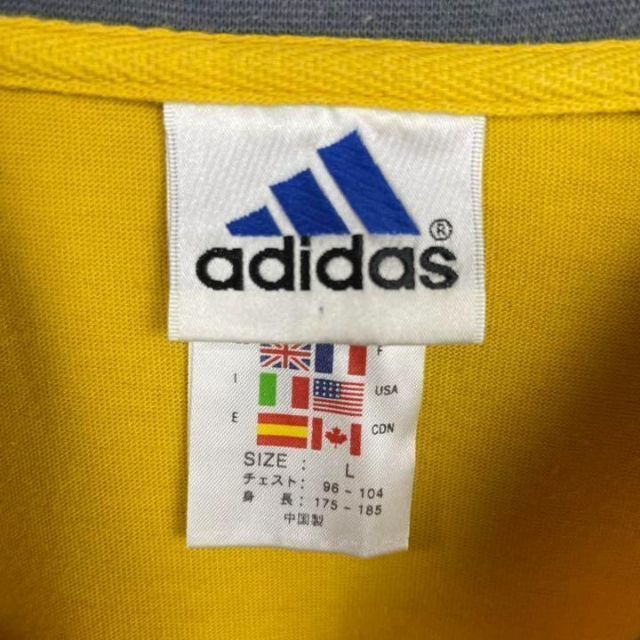 adidas(アディダス)の90's  adidas アディダス　万国旗タグ　ロゴ刺繍　レイヤードTシャツ メンズのトップス(Tシャツ/カットソー(半袖/袖なし))の商品写真
