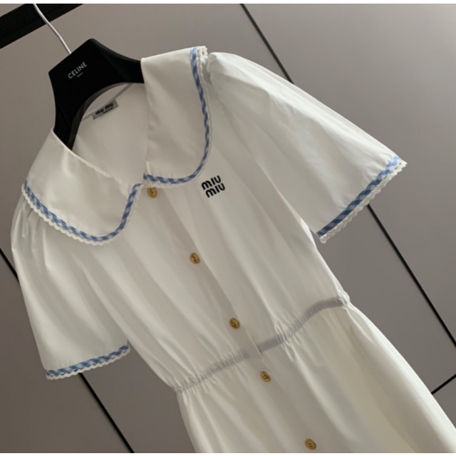 ミュウミュウ miumiuポプリン ドレス 新品未使用 www.pothashang.in