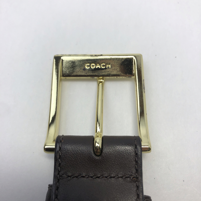 COACH(コーチ)のcoach コーチ ベルト ダークブラウン レザー  メンズのファッション小物(ベルト)の商品写真