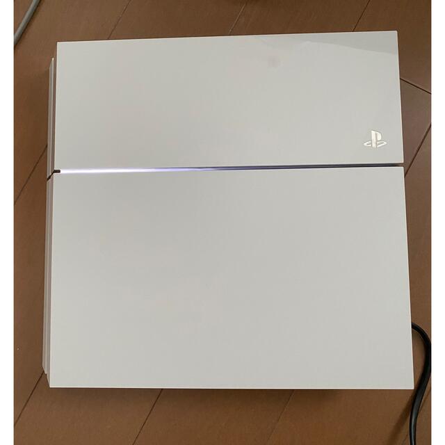 PlayStation4(プレイステーション4)のPlayStation4 CUH-1100A (ホワイト・500GB) エンタメ/ホビーのゲームソフト/ゲーム機本体(家庭用ゲーム機本体)の商品写真