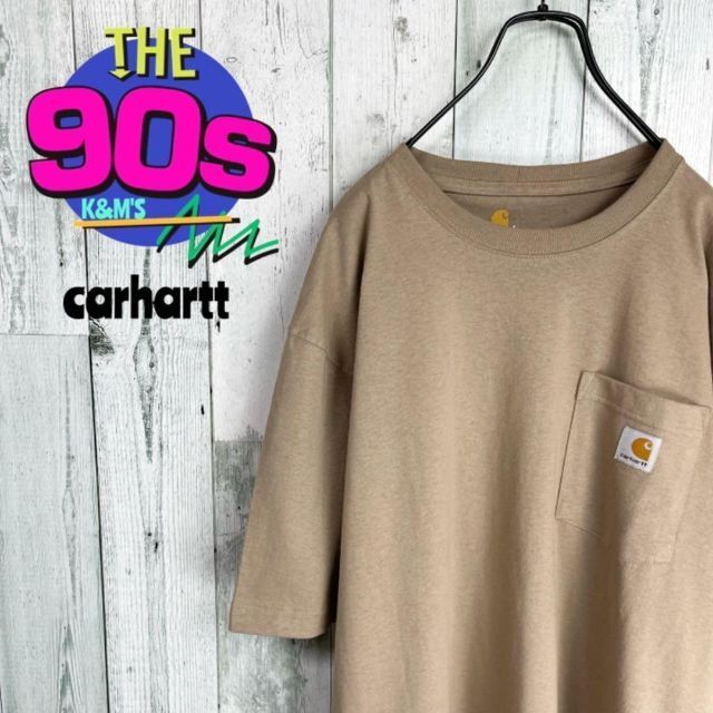 90's  carhartt カーハート　メキシコ製　ロゴポケットTシャツ