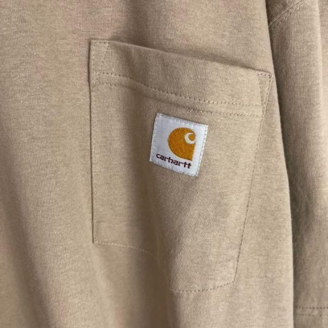 carhartt(カーハート)の90's  carhartt カーハート　メキシコ製　ロゴポケットTシャツ メンズのトップス(Tシャツ/カットソー(半袖/袖なし))の商品写真