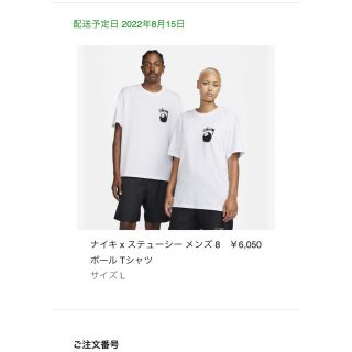 ナイキ(NIKE)のStussy × Nike SS 8 Ball T-Shirt "White"(Tシャツ/カットソー(半袖/袖なし))