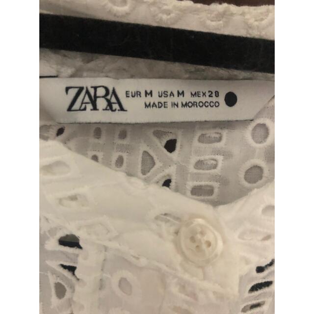 ZARA エンブロイダリーロングシャツ/Embroideredlongshirt 3