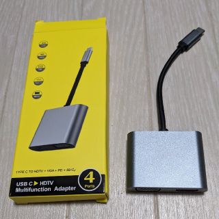 USB Type-C 変換アダプター VGA HDMI type C PD(PC周辺機器)