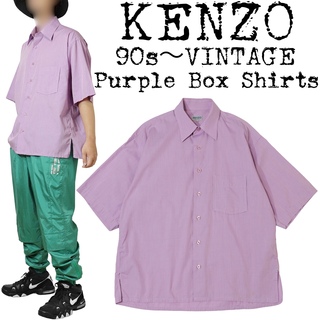 ケンゾー(KENZO)の★希少★KENZO★ケンゾー★90s〜VINTAGE★ビッグシャツ★パープル★紫(シャツ)