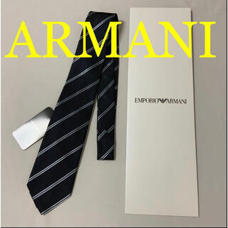 エンポリオアルマーニ(Emporio Armani)の洗練されたデザイン　エンポリオアルマーニ　上質シルク100% ネクタイ　ブラック(ネクタイ)