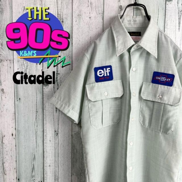 80's Citadel USA製　CHEVROLET elf ピットシャツ