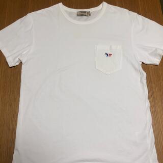 メゾンキツネ(MAISON KITSUNE')のメゾンキツネ　テイシャツホワイト　XS(Tシャツ(半袖/袖なし))