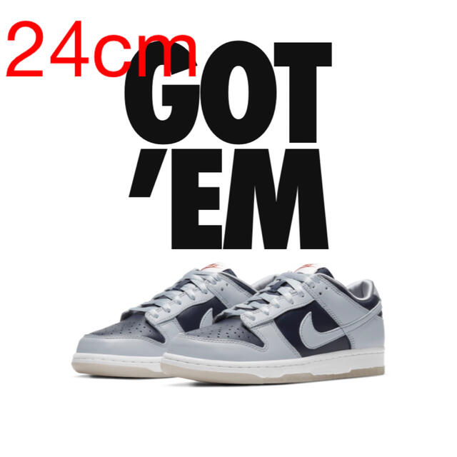 NIKE WMNS DUNK LOW COLLEGE NAVY24cmスタイルコード