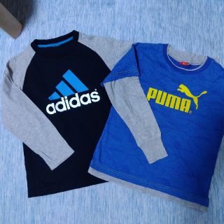 アディダス(adidas)の長T シャツ  130cm ２枚セット(Tシャツ/カットソー)