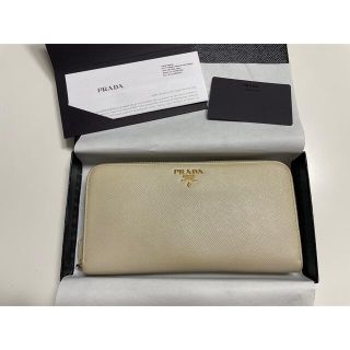 プラダ(PRADA)の【正規品】PRADA プラダ 長財布 白(財布)