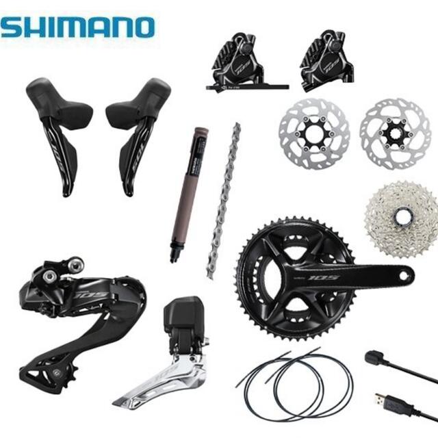 即納 シマノ 新型105 DI2 R7100系24速 フルコンポ