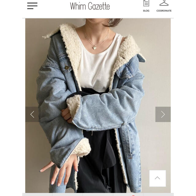 Whim Gazette DENIMボアブルゾン