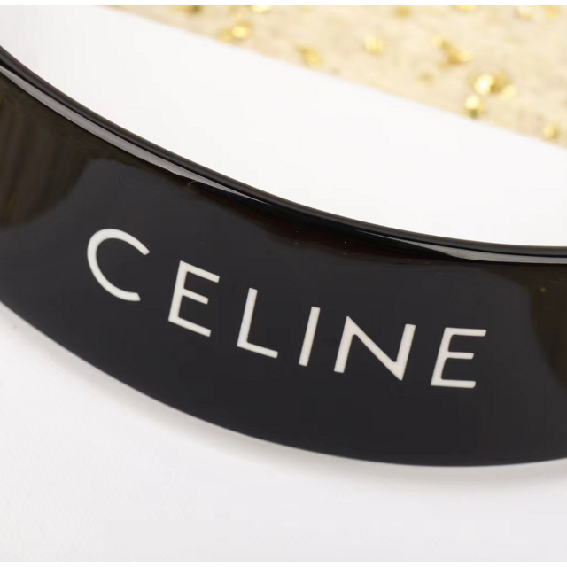 CELINE】 モノクローム ヘッドバンド カチューシャ CELINE】 モノクローム ヘッドバンド カチューシャ