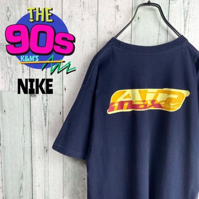 90's NIKE ナイキ  銀タグ　エアマックス初期　スウォッシュロゴTシャツ