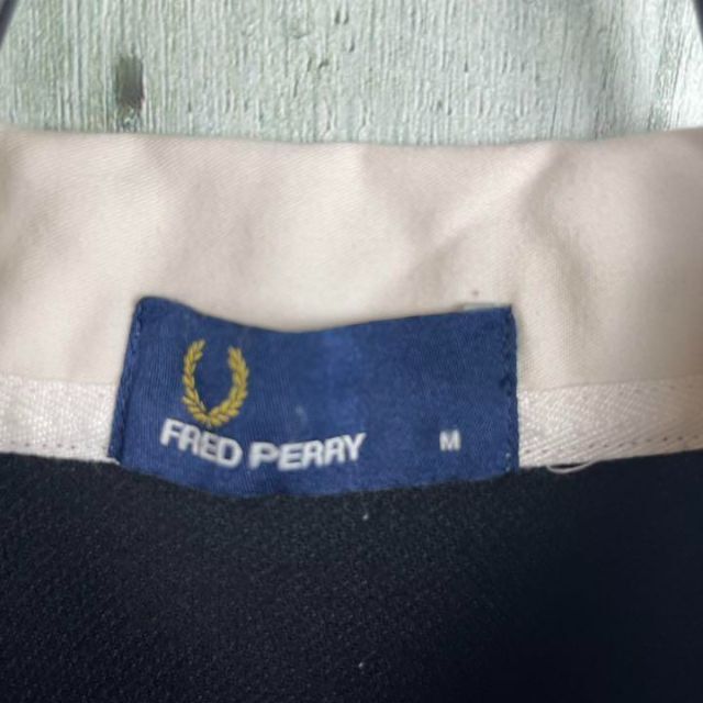 FRED PERRY(フレッドペリー)の90's Fred Perry フレッドペリー　日本製　太ボーダーラガーシャツ メンズのトップス(ポロシャツ)の商品写真