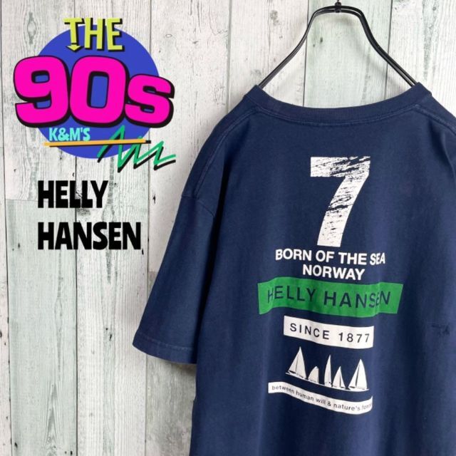HELLYHANSENの9090's HELLY HANSEN ヘリーハンセン　ナンバリングTシャツ