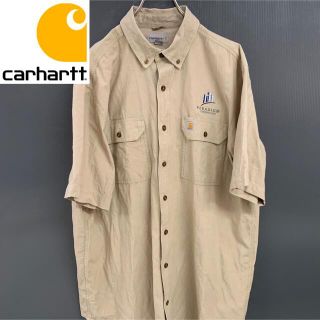 カーハート(carhartt)の【Carhartt】(カーハート) 刺繍半袖BDワークシャツ XL 古着(シャツ)