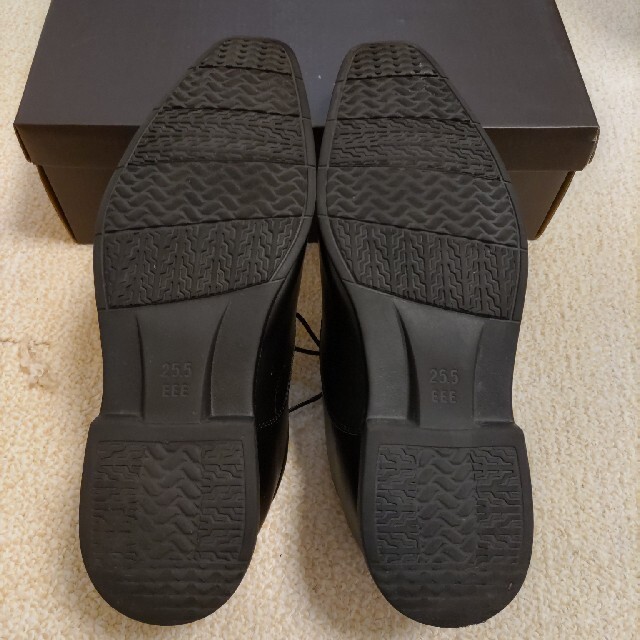 【最終】ビジネスシューズ  黒  25.5  中古 メンズの靴/シューズ(ドレス/ビジネス)の商品写真