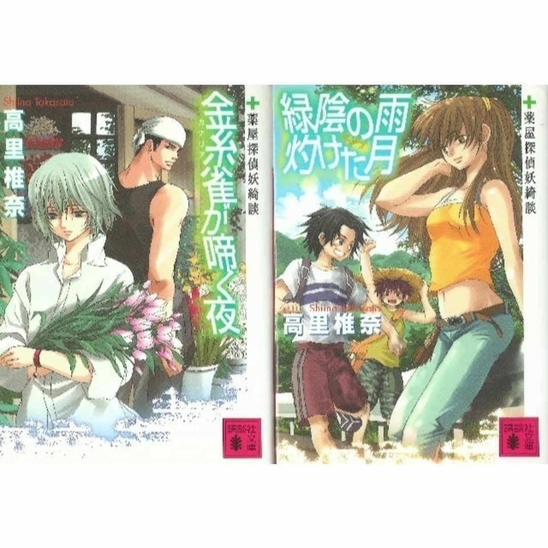 講談社(コウダンシャ)の文庫本２冊 「金糸雀が啼く夜・緑陰の雨 灼けた月」（高里椎奈） エンタメ/ホビーの本(文学/小説)の商品写真