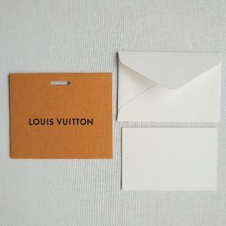 ルイヴィトン(LOUIS VUITTON)の【送料無料】【新品】ルイヴィトン/メッセージカード/封筒/ケース3点セット(ショップ袋)