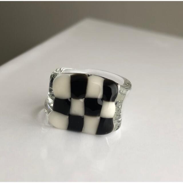 2021福袋】 yurika akutsu checker glass ring eu-agencies.net