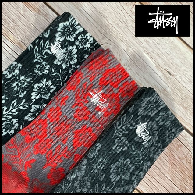 STUSSY(ステューシー)のStussy ステューシー　靴下　ソックス　3足セット（307914） メンズのレッグウェア(ソックス)の商品写真