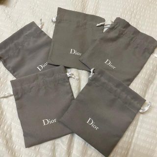 ディオール(Dior)のDior巾着グレー(ショップ袋)