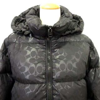 COACH - コーチ 正規 ダウンジャケット ショート シグネチャー 総柄