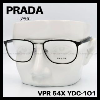 プラダ(PRADA)のPRADA　VPR 54X YDC-1O1　メガネ フレーム　ブラック×シルバー(サングラス/メガネ)