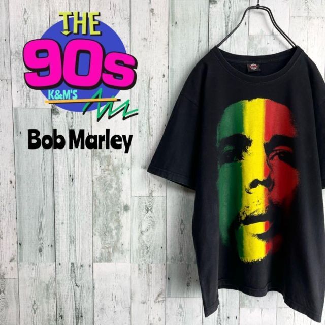 80's GTS Bob Marley ボブマーリー　ラスタカラー Tシャツ