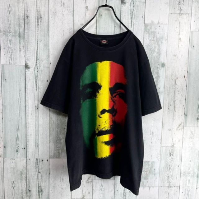 80's GTS Bob Marley ボブマーリー　ラスタカラー Tシャツ