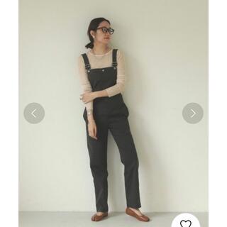 トゥデイフル(TODAYFUL)のtodayful cotton slim salopette チャコールグレー(サロペット/オーバーオール)