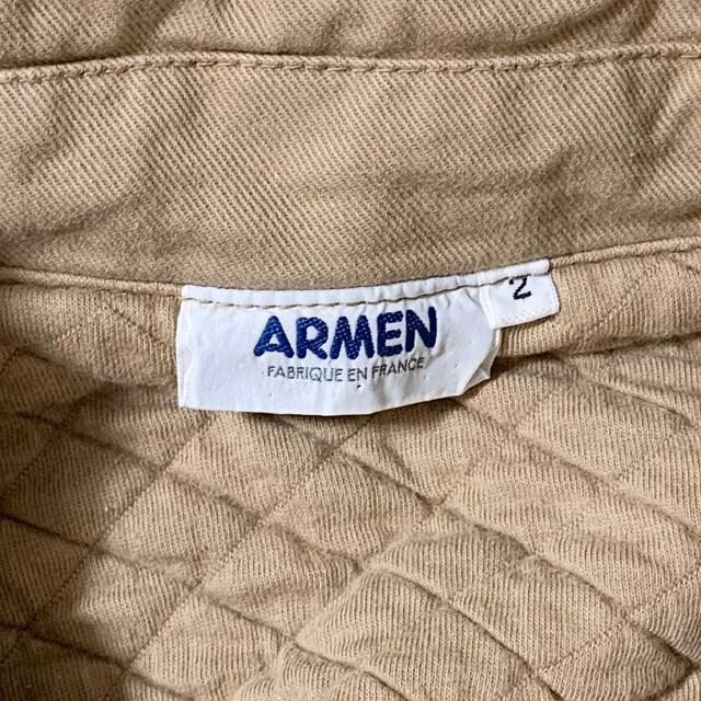 ARMEN(アーメン)のARMENビンテージキルティングジャケット(フランス製) ベージュ メンズのジャケット/アウター(ブルゾン)の商品写真