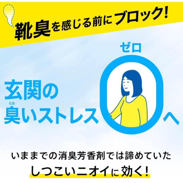 消臭力　デオックス　DEOX 靴臭　ブロック　ハーバルグリーン&アップル インテリア/住まい/日用品の日用品/生活雑貨/旅行(日用品/生活雑貨)の商品写真