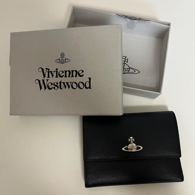 vivienne westwood 財布 黒 BLACK 3つ折り | フリマアプリ ラクマ