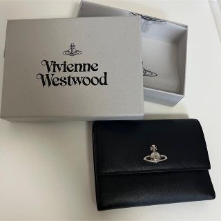 Vivienne Westwood エナメル ブラック 三つ折財布 M2F4