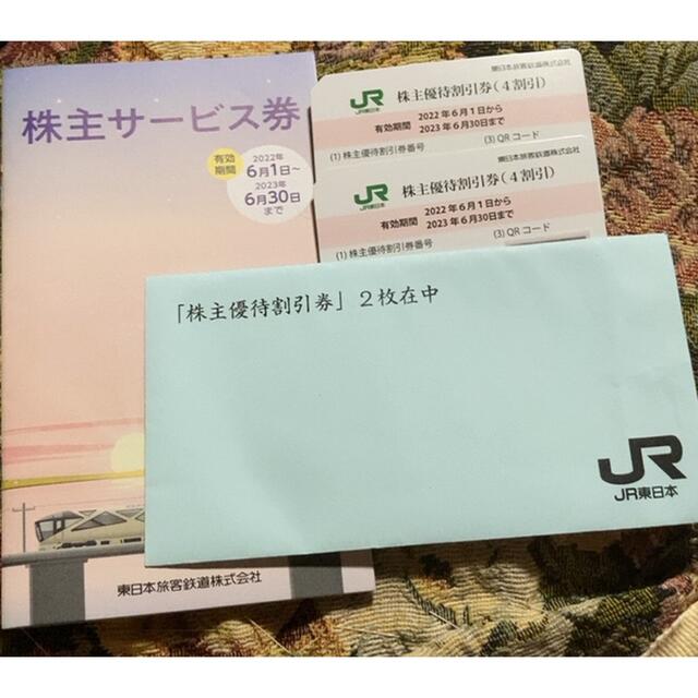 JR東日本　株主優待割引券2枚+株主サービス券