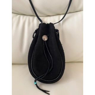 goros ゴローズ　巾着ポーチ黒　M カスタム