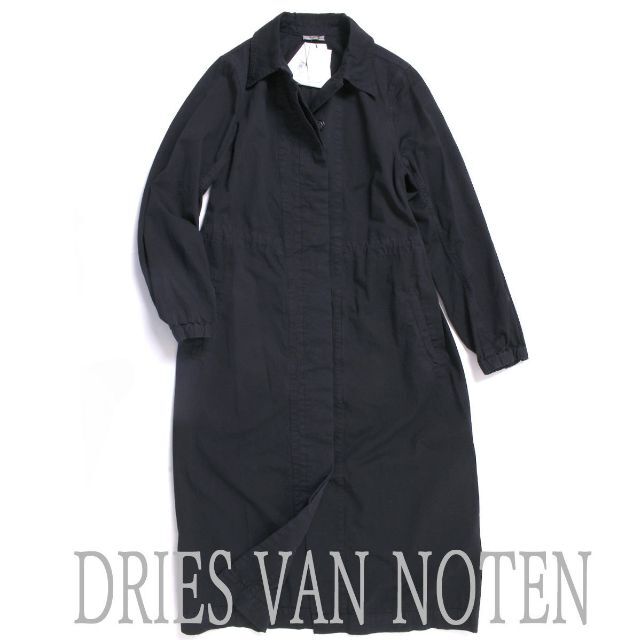 新品 DRIES VAN NOTEN シャツワンピース コート ブラック レディース