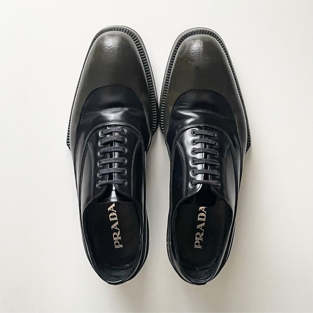 名作 PRADA 12aw ラバーソール シューズ 革靴 uni-vet.ru