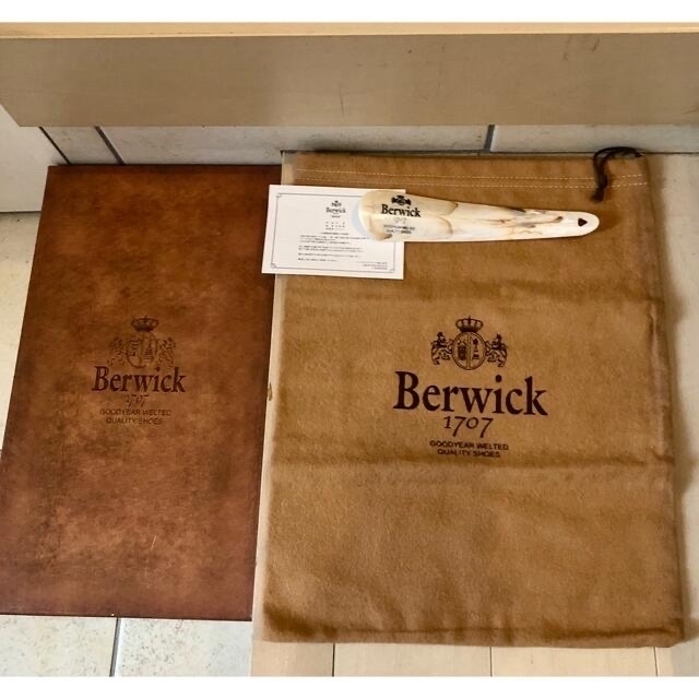Berwick(バーウィック)のバーウイック　BERWICK Uチップ ドレスシューズ ブラウン メンズの靴/シューズ(ドレス/ビジネス)の商品写真