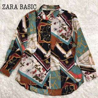 美品【ヴィンテージ】スカーフ柄 プリント 柄シャツ