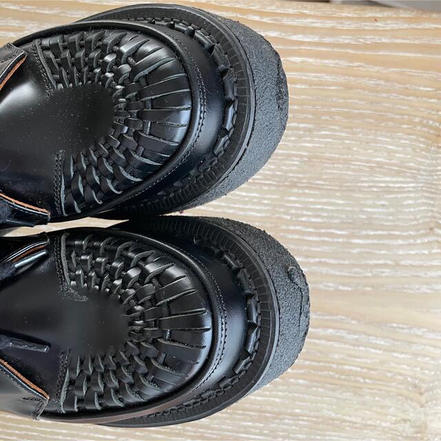 GEORGE COX(ジョージコックス)のGEORGE COX　ジョージコックス　ブラックレザー ラバーソール メンズの靴/シューズ(その他)の商品写真