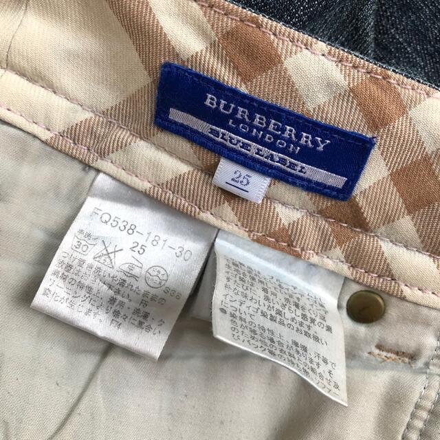 BURBERRY BLUE LABEL(バーバリーブルーレーベル)の正規品 バーバリー Burberry ブルーレーベル デニム レディースのパンツ(クロップドパンツ)の商品写真