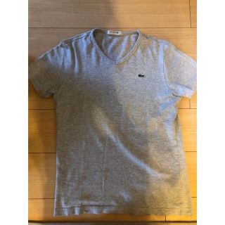 ラコステ(LACOSTE)のLACOSTE ラコステ　グレー　半袖シャツ　メンズ　2(Tシャツ/カットソー(半袖/袖なし))