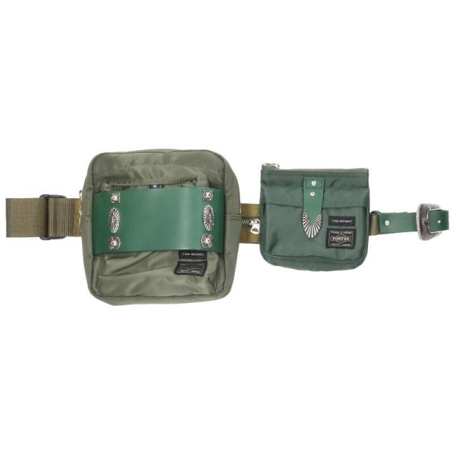 トーガ ×ポーター/PORTER 20SS ARCHIVES Belt bag TC01-AG503 シルバー金具ボディウエストバッグ メンズ