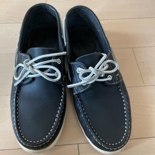 パラブーツ(Paraboot)のデッキシューズ　paraboot バース　UK8 ネイビー(デッキシューズ)