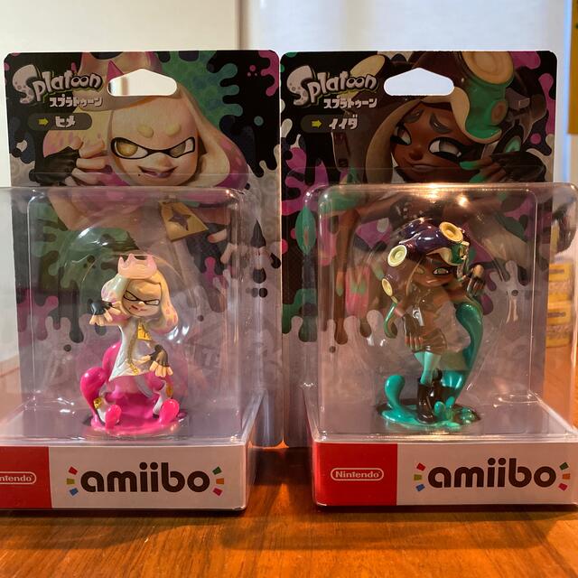 Nintendo Switch(ニンテンドースイッチ)の【スプラトゥーン　amiibo】テンタクルズ（ヒメ&イイダ）セット エンタメ/ホビーのフィギュア(ゲームキャラクター)の商品写真